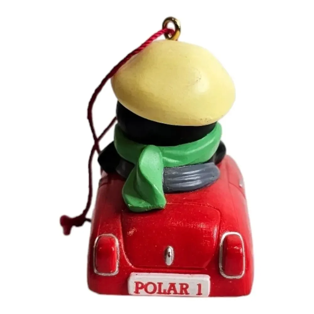 Hallmark Keepsake Plastic Christmas Ornament 1990 Polar Sport Vintage